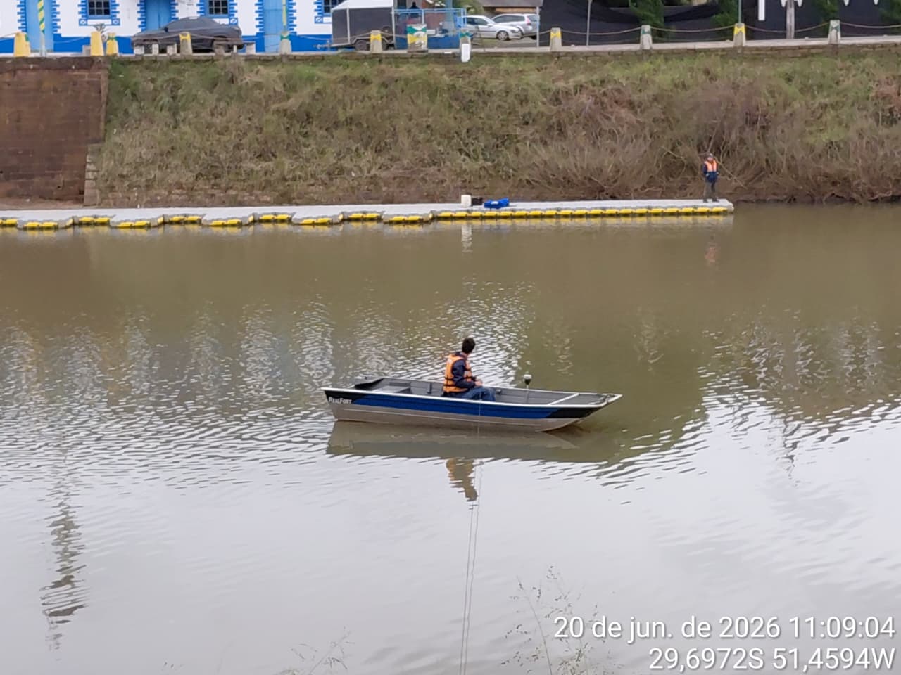 Empresa realiza monitoramento e batimetria do rio Caí 