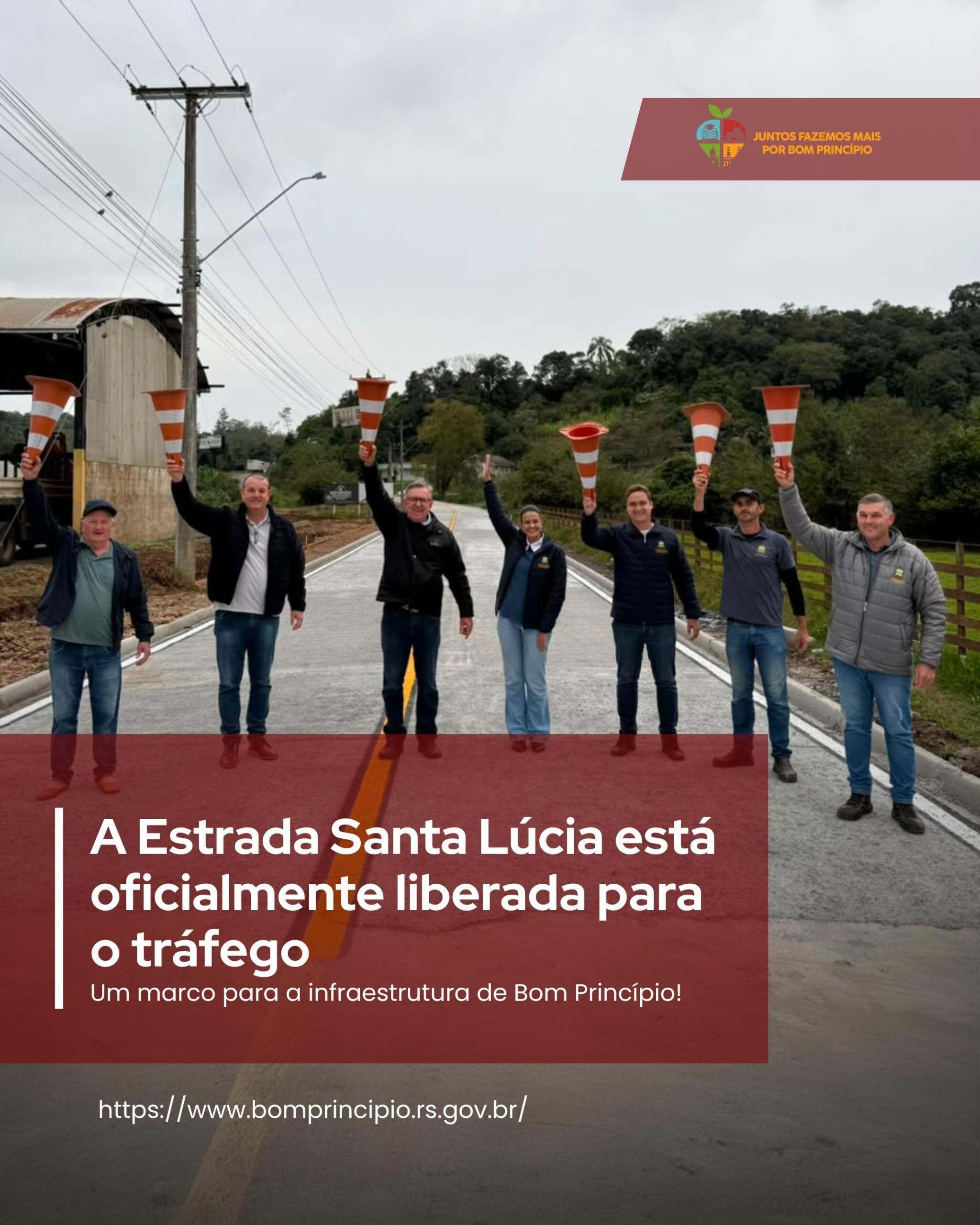 Liberado o trânsito na Estrada da Santa Lúcia