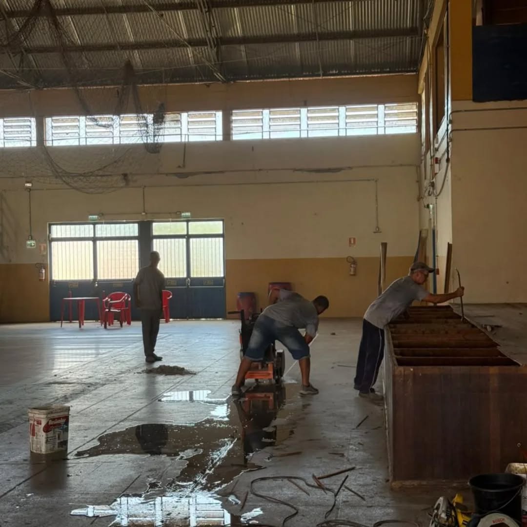 Ginásio Morangão recebe melhorias