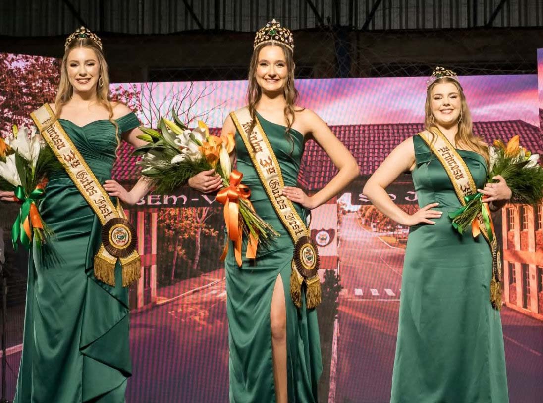 São José do Sul escolheu as soberanas da 3ª Gutes Fest