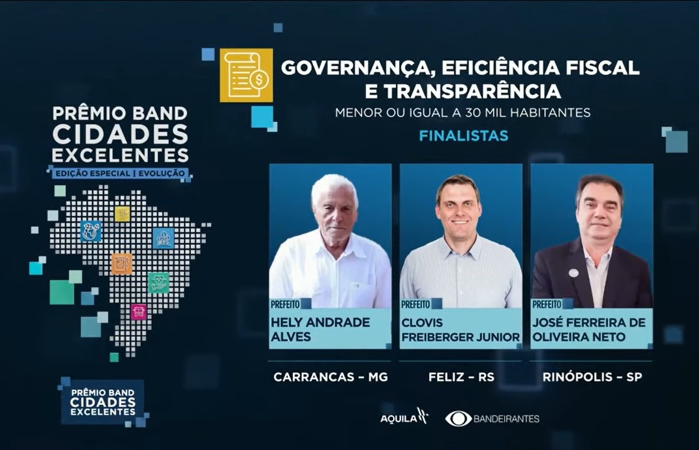 Feliz é destaque no Prêmio Band Cidades Excelentes