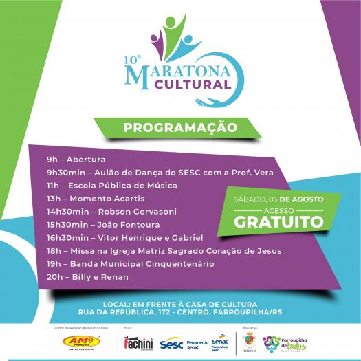 Farroupilha - Vem aí a 10ª Maratona Cultural de Farroupilha
