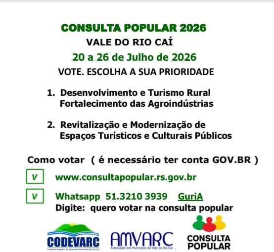 População pode ajudar a garantir verbas na Consulta Popular