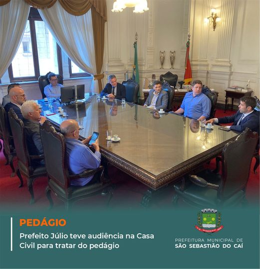 Prefeito Júlio teve audiência na Casa Civil para tratar do pedágio