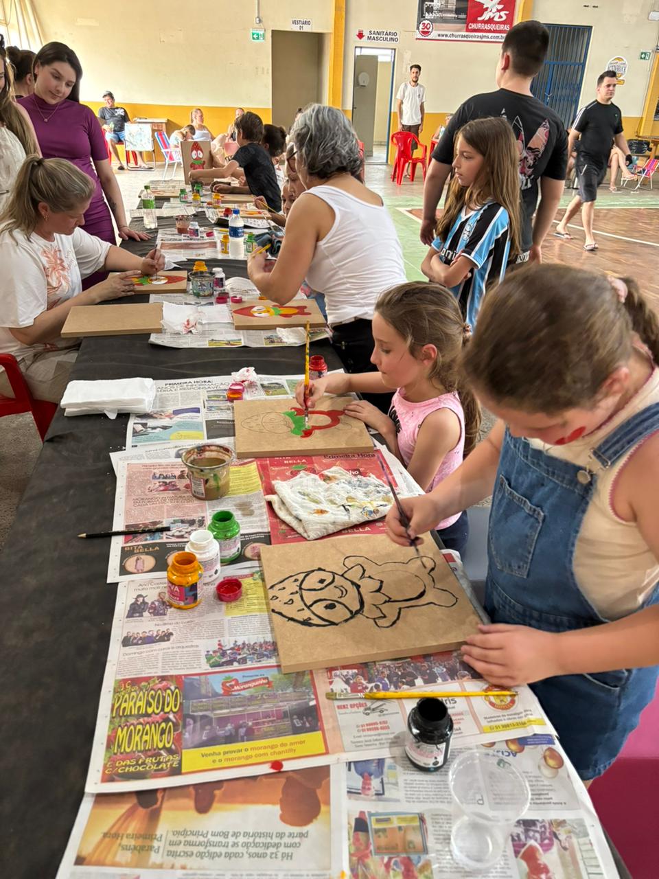 Domingo de muita movimentação no Parque do Morangão