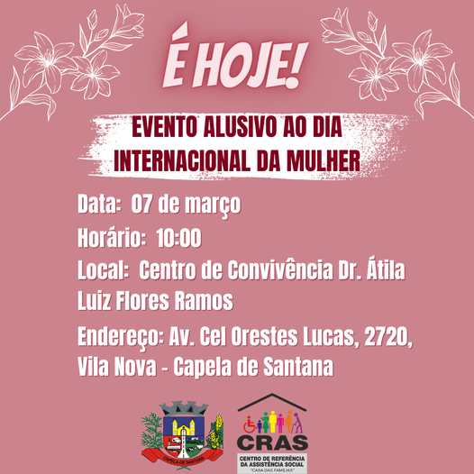 CONVITE - MULHERES DE CAPELA