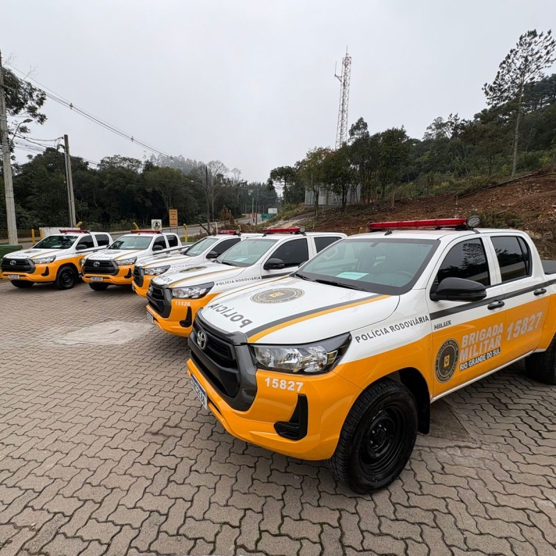 CSG entrega cinco novas viaturas para a Polícia Rodoviária Estadual