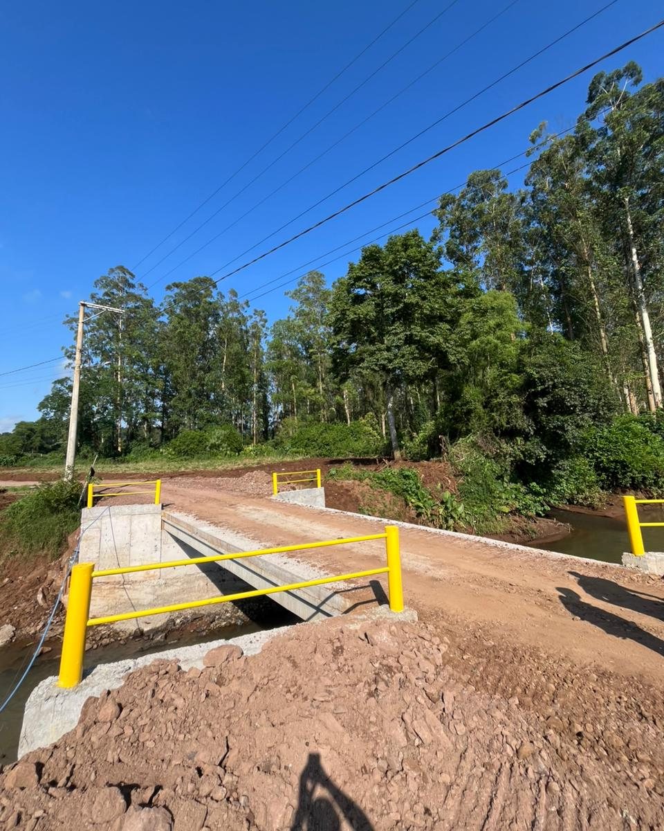 Obra da ponte entre Morro Gaúcho e São Benedito está concluída