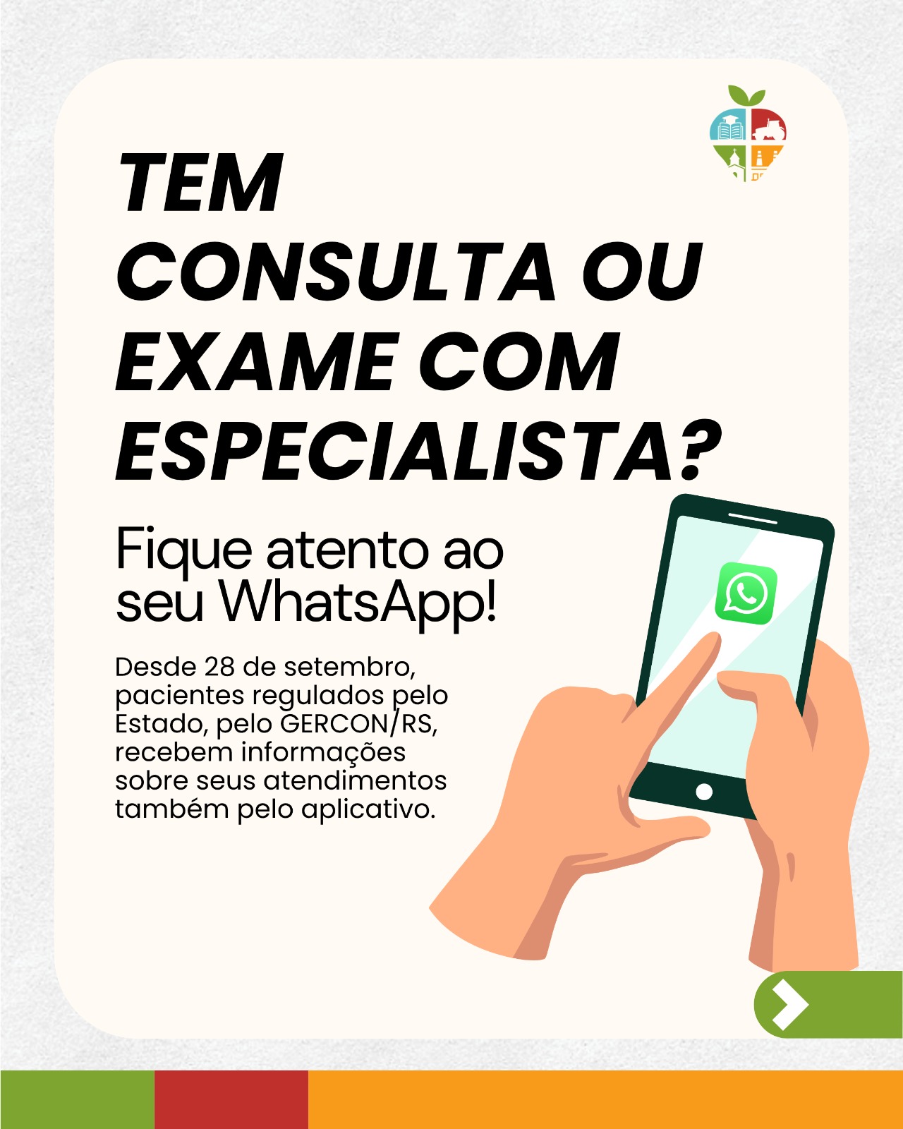 Pacientes passam a receber informações sobre consultas e exames pelo WhatsApp