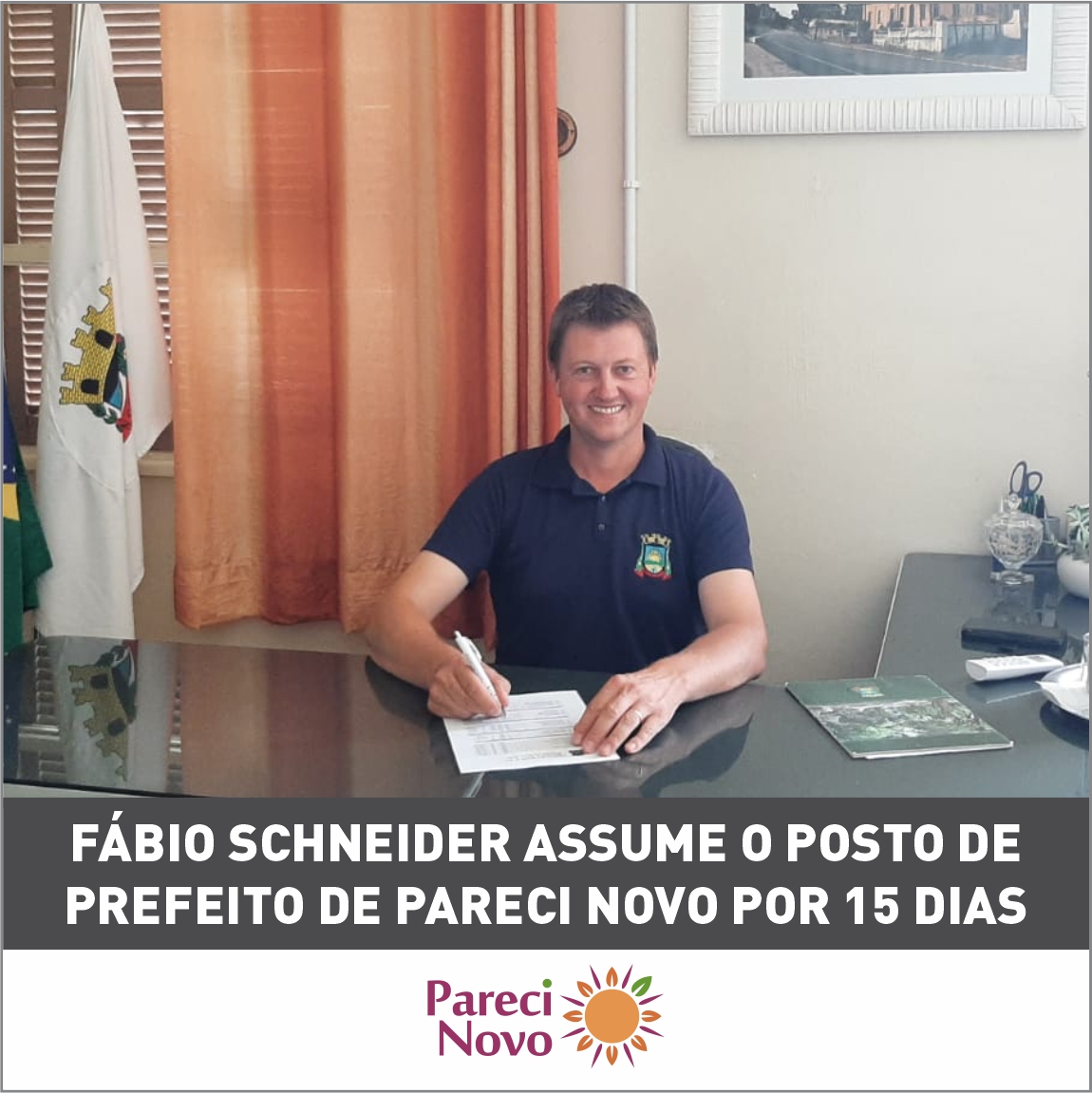 Fábio Schneider assume a prefeitura de Pareci Novo