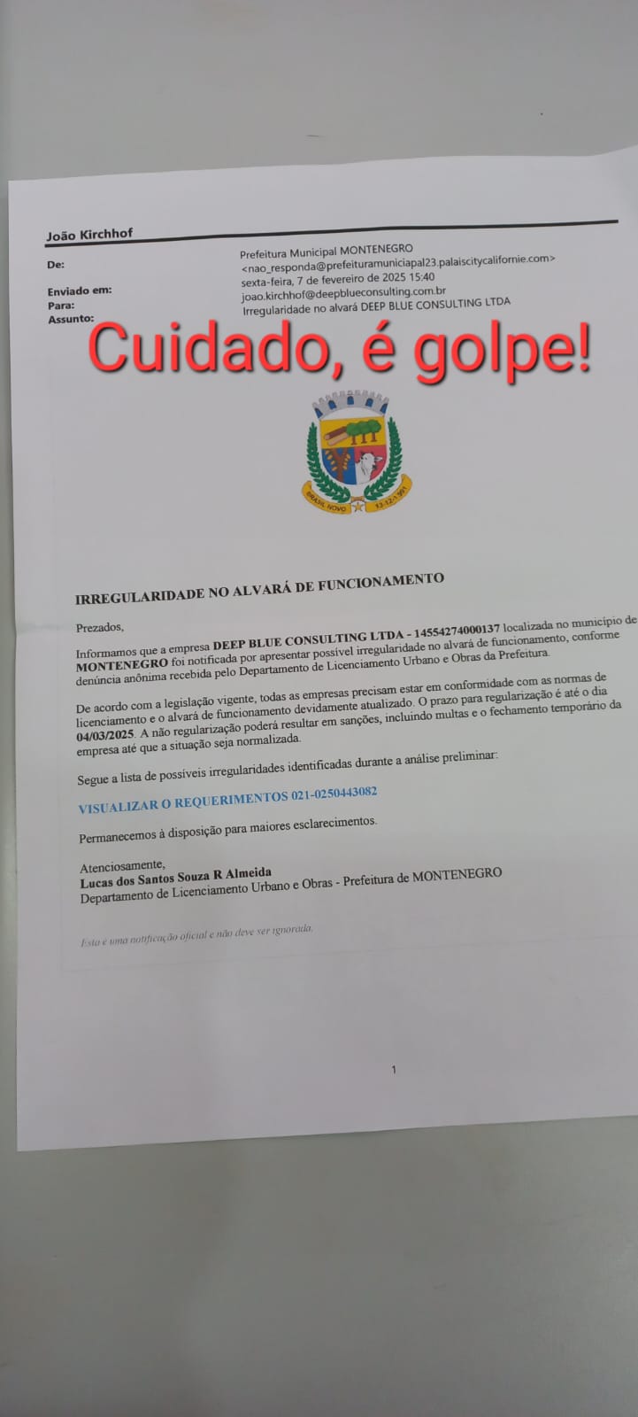 Empresas são alvo de nova tentativa de golpe