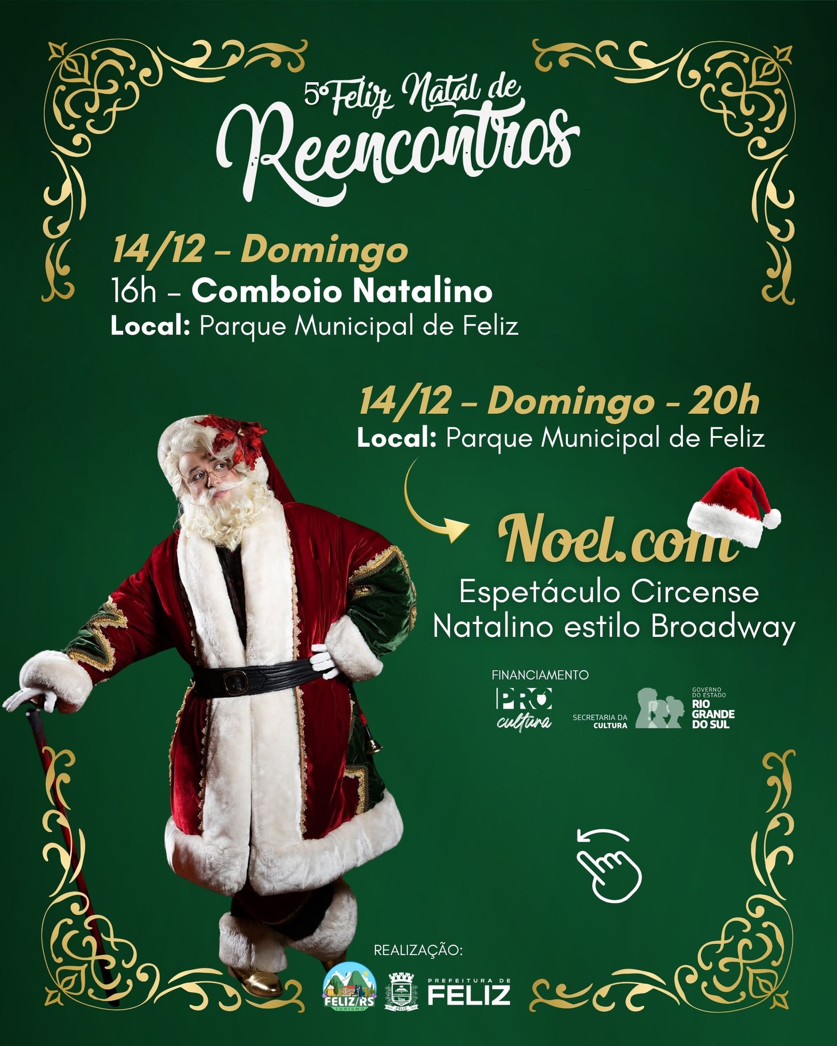 Hoje tem Noel.com em espetáculo circense ao etilo Broadway