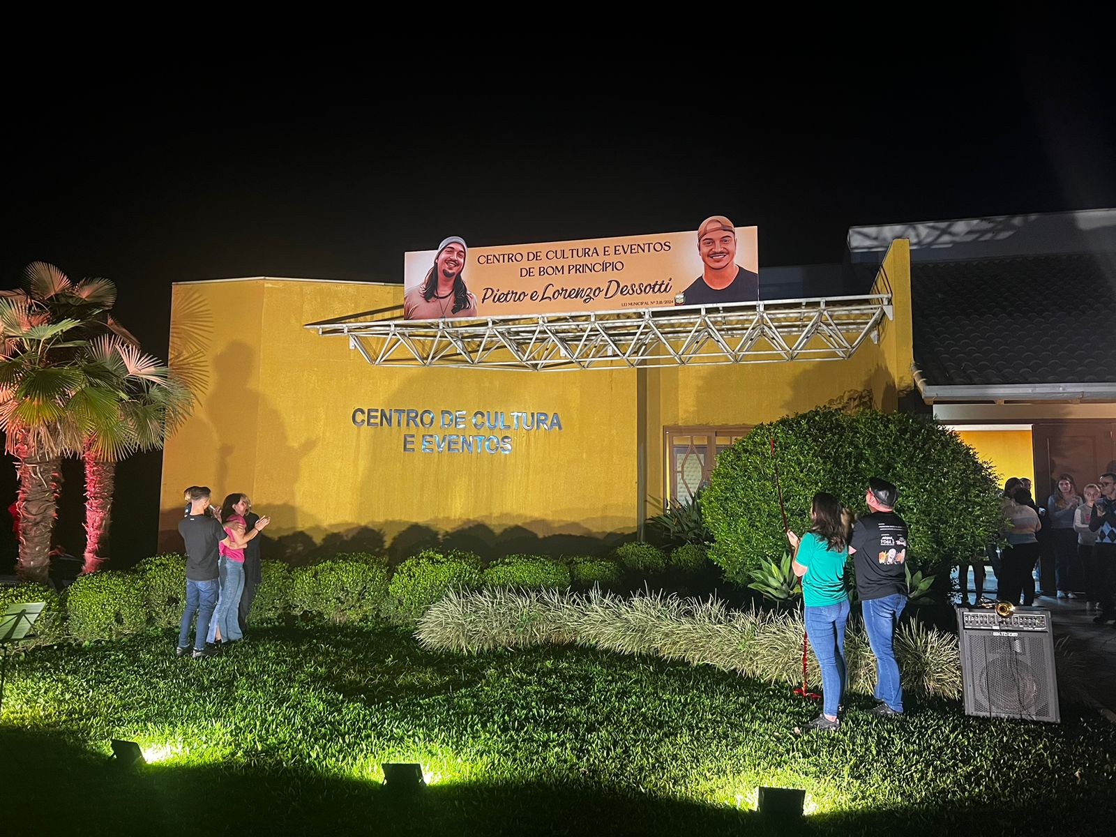 Pietro e Lorenzo Dessotti dão nome ao Centro de Eventos de Bom Princípio