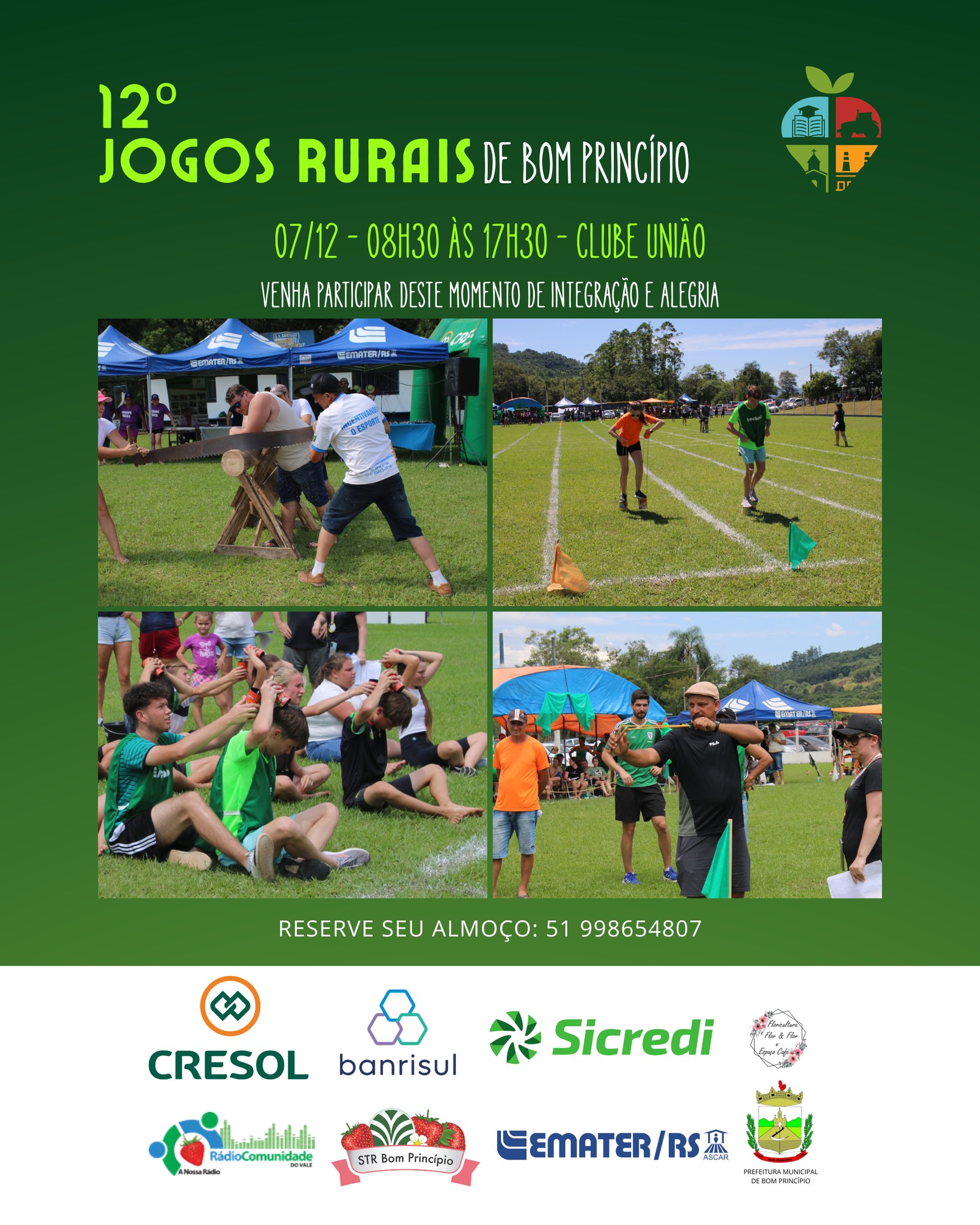 Jogos Rurais acontecem neste domingo