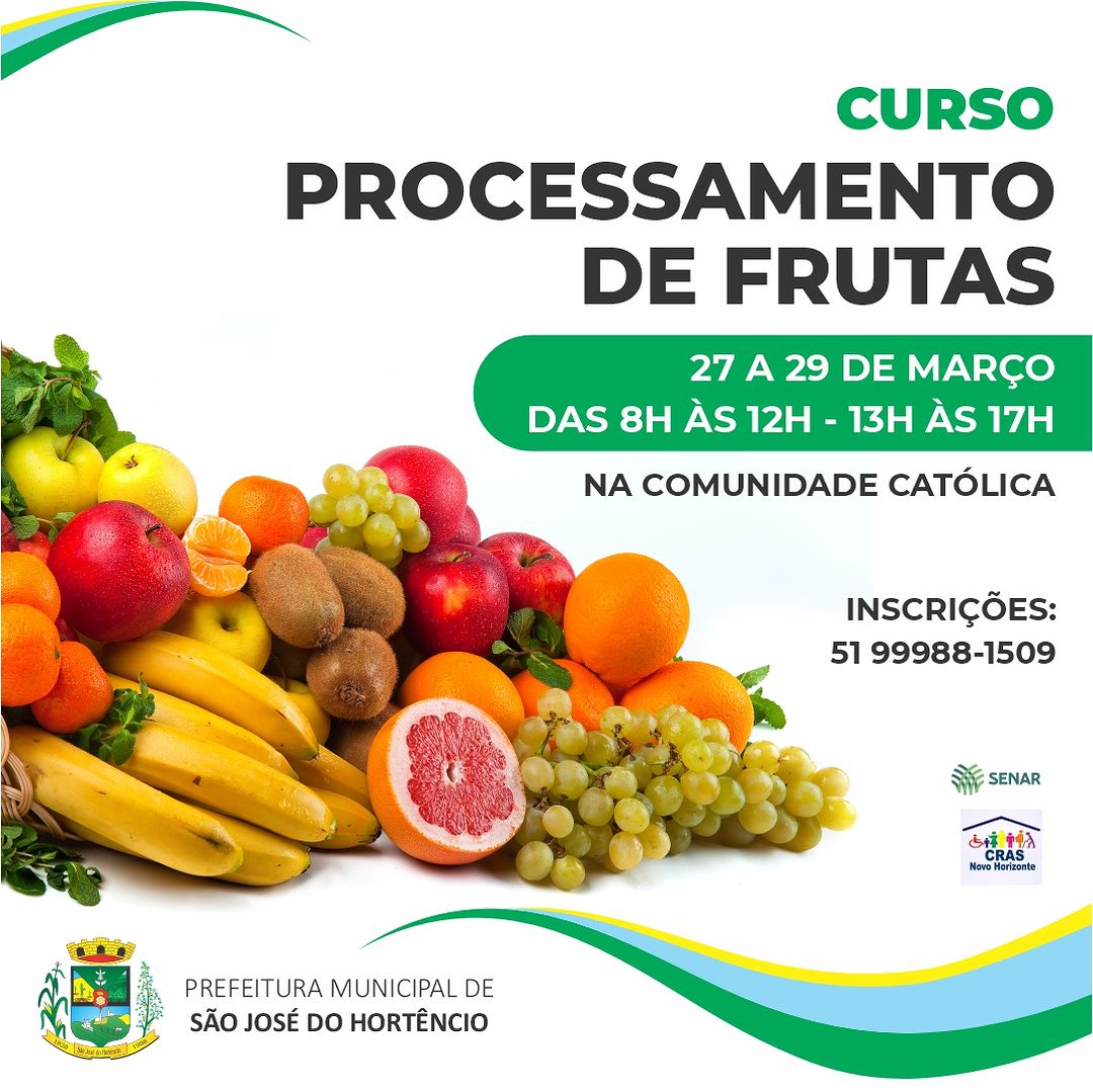 Curso de processamento de frutas 