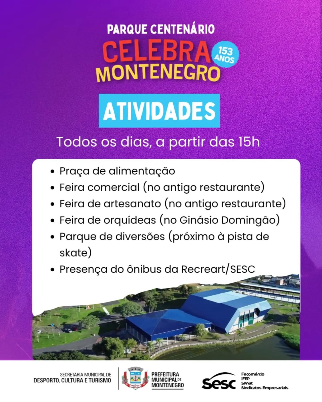 Celebra Montenegro terá exposições, trenzinho e atrações para toda a família