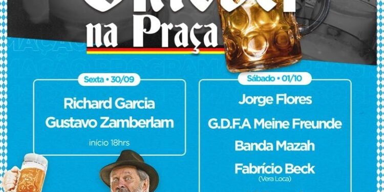 SEXTA E SÁBADO TEM OKTOBER NA PRAÇA DE BOM PRINCÍPIO