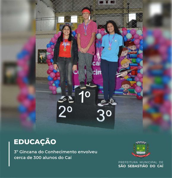 3º Gincana do Conhecimento envolveu cerca de 300 alunos do Caí