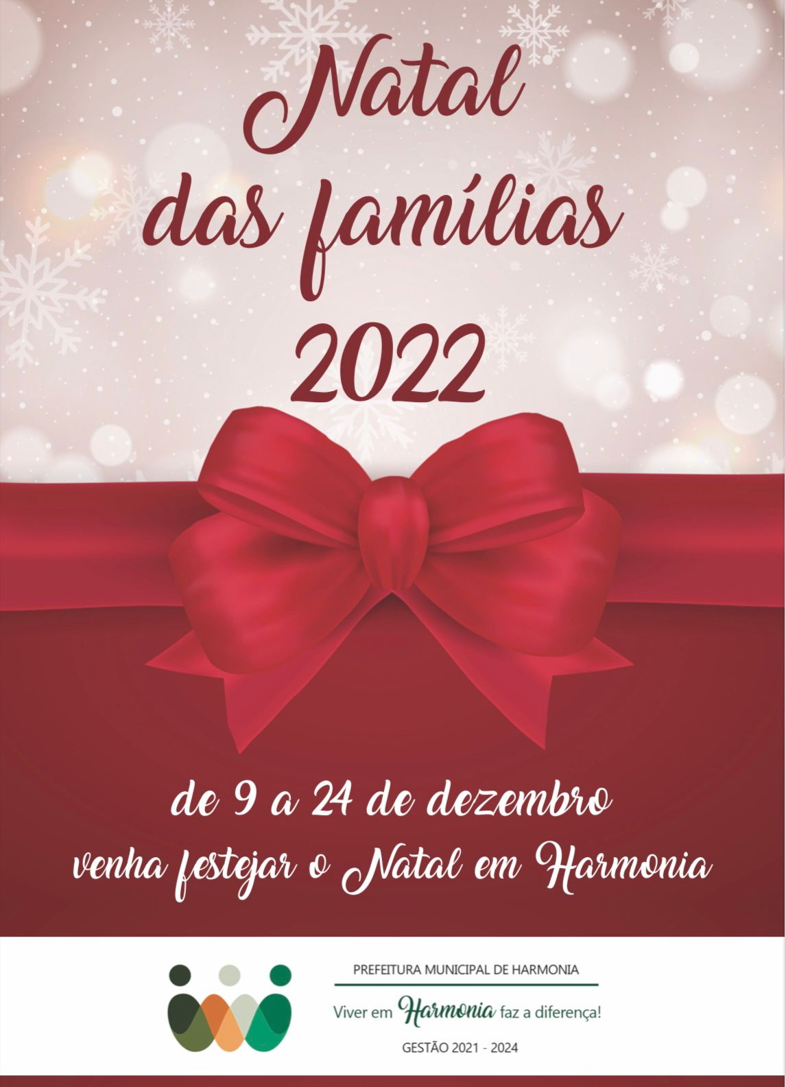 Com seis dias de atrações, programação do Natal das Famílias é divulgada