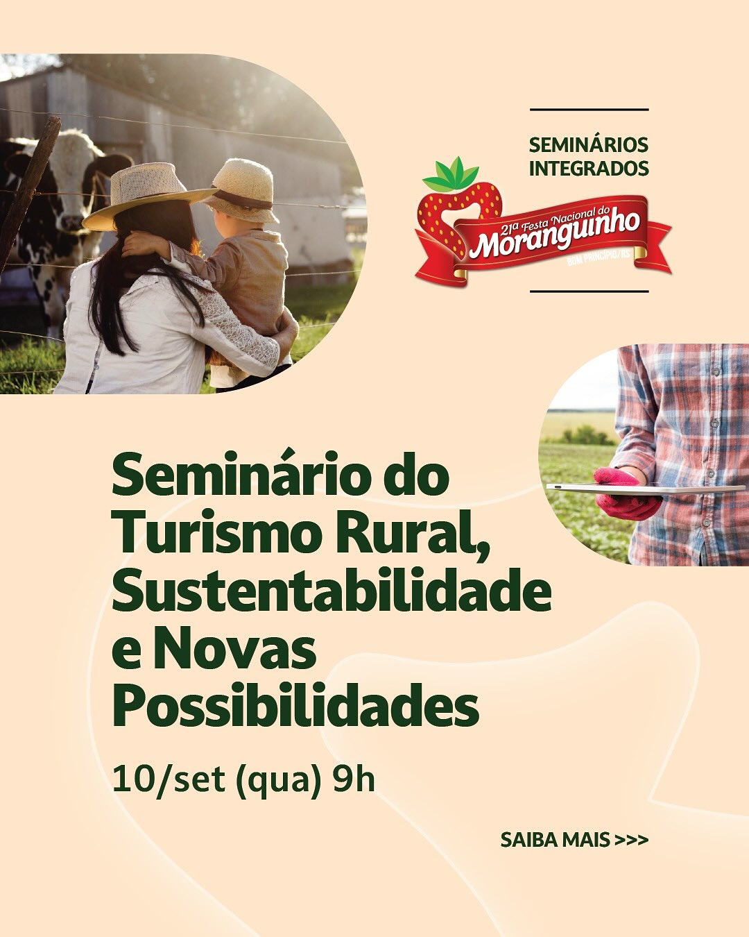Festa do Moranguinho terá Seminário do Turismo Rural, Sustentabilidade e Novas Possibilidades