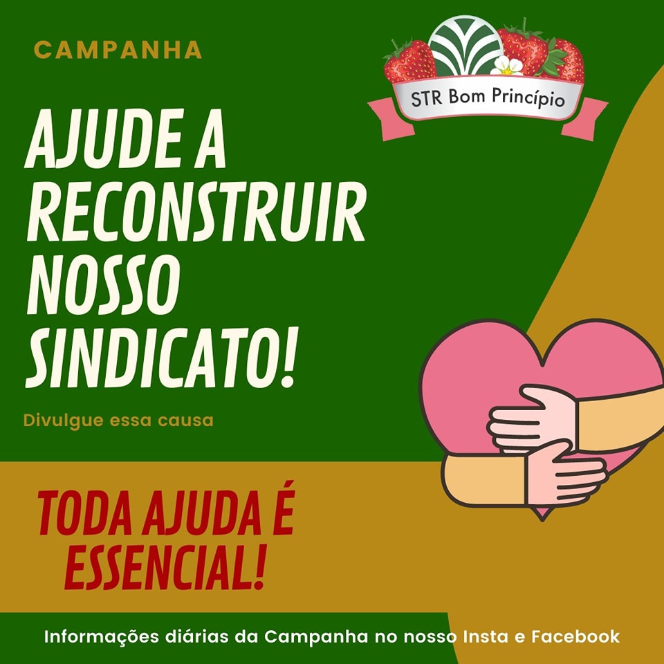 Ajude a reconstruir o Sindicato dos Trabalhadores Agricultores Familiares de Bom Princípio e São Vendelino