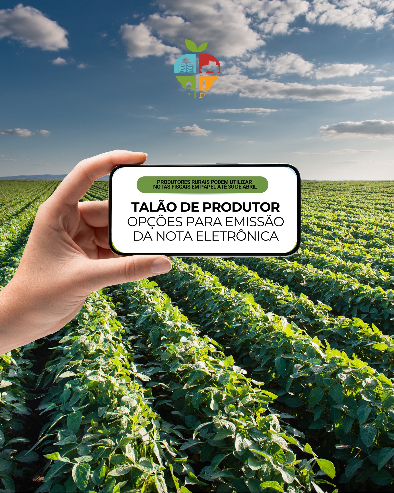 Produtores rurais podem utilizar notas fiscais em papel até 30 de abril