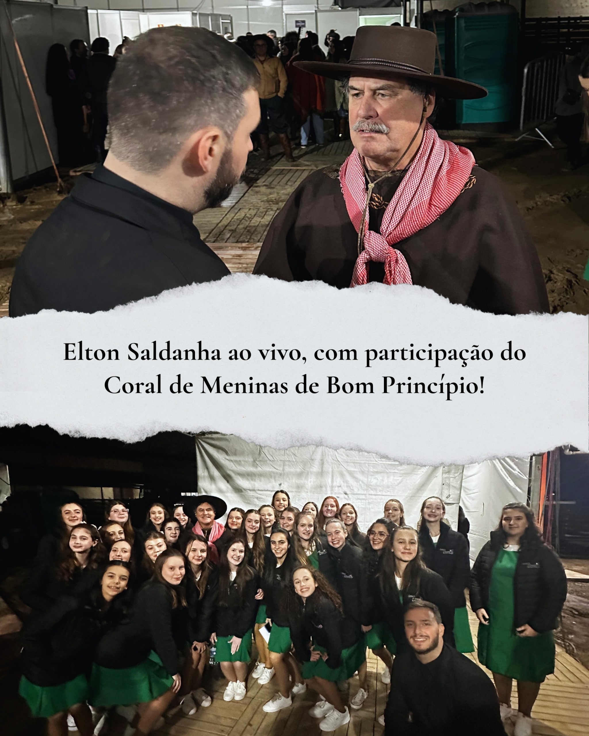 Concerto Gaúcho reunirá Elton Saldanha e Coral de Meninas em Bom Princípio