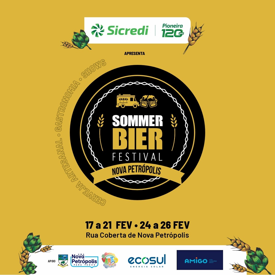 Sommer Bier Festival começa nesta sexta-feira em Nova Petrópolis
