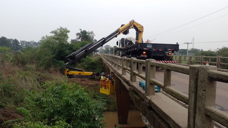 CSG realiza obras de manutenção em seis pontes sobre o Rio Caí
