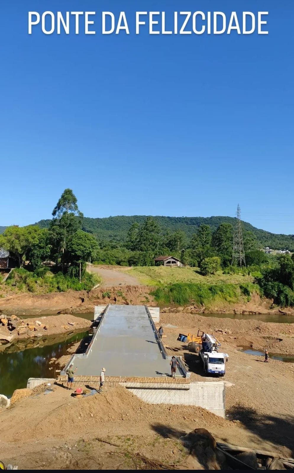 Obra da ponte da Felizcidade entra na reta final