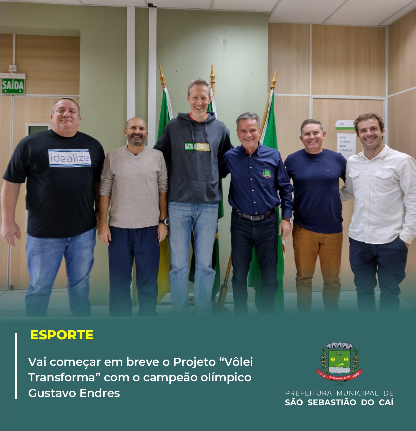 Vai começar em breve o Projeto “Vôlei Transforma” com o campeão olímpico Gustavo Endres