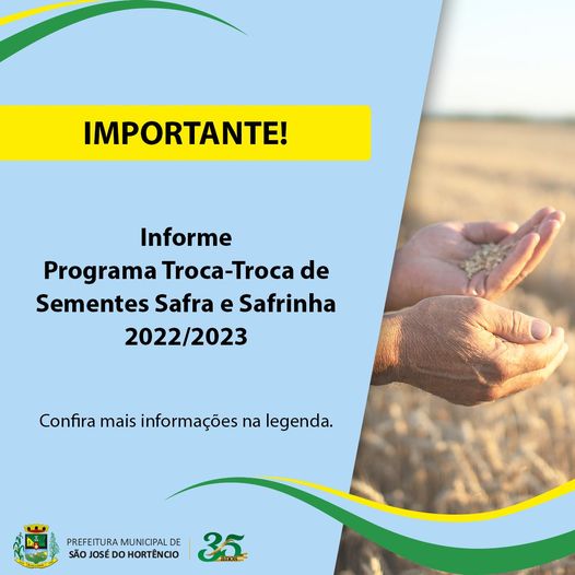 Resolução impacta no Programa Troca-Troca de Sementes Safra e Safrinha 2022/2023