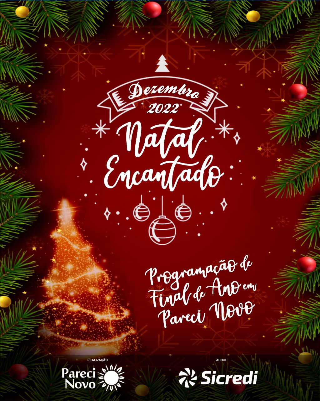 O encanto do Natal vai tomar conta de Pareci Novo.