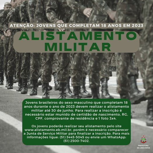 ALISTAMENTO MILITAR 2023