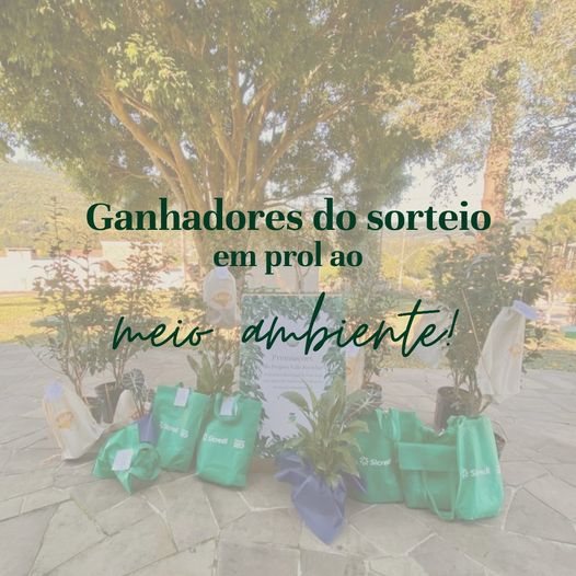 No dia 2 de junho, realizado o sorteio em prol do meio ambiente!