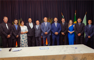 Da Esquerda para Direita: Nestor Henz, Rafael Vogel, Beatriz Bohn, Gilberto Hass, José Luís Liell, Vasco Brandt, Roberto Henriques, Rodrigo Ledur, Síntia Schweikart, Vanderlei Luis Arnhold e Diego Müller.