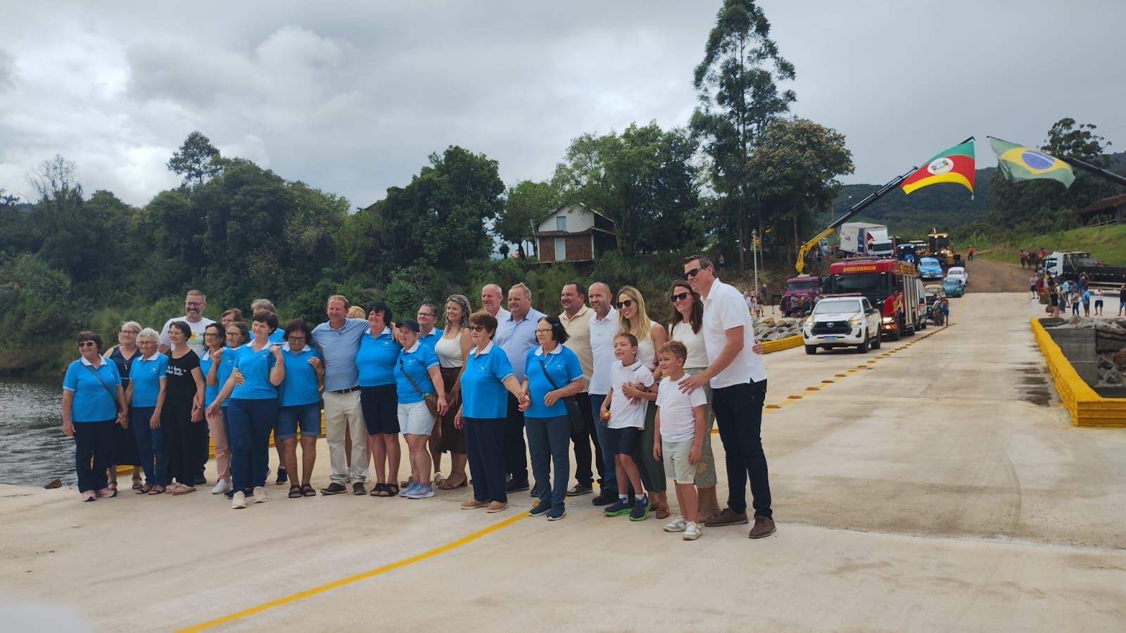 Ponte da Felizcidade é reinaugurada e trânsito liberado em Feliz