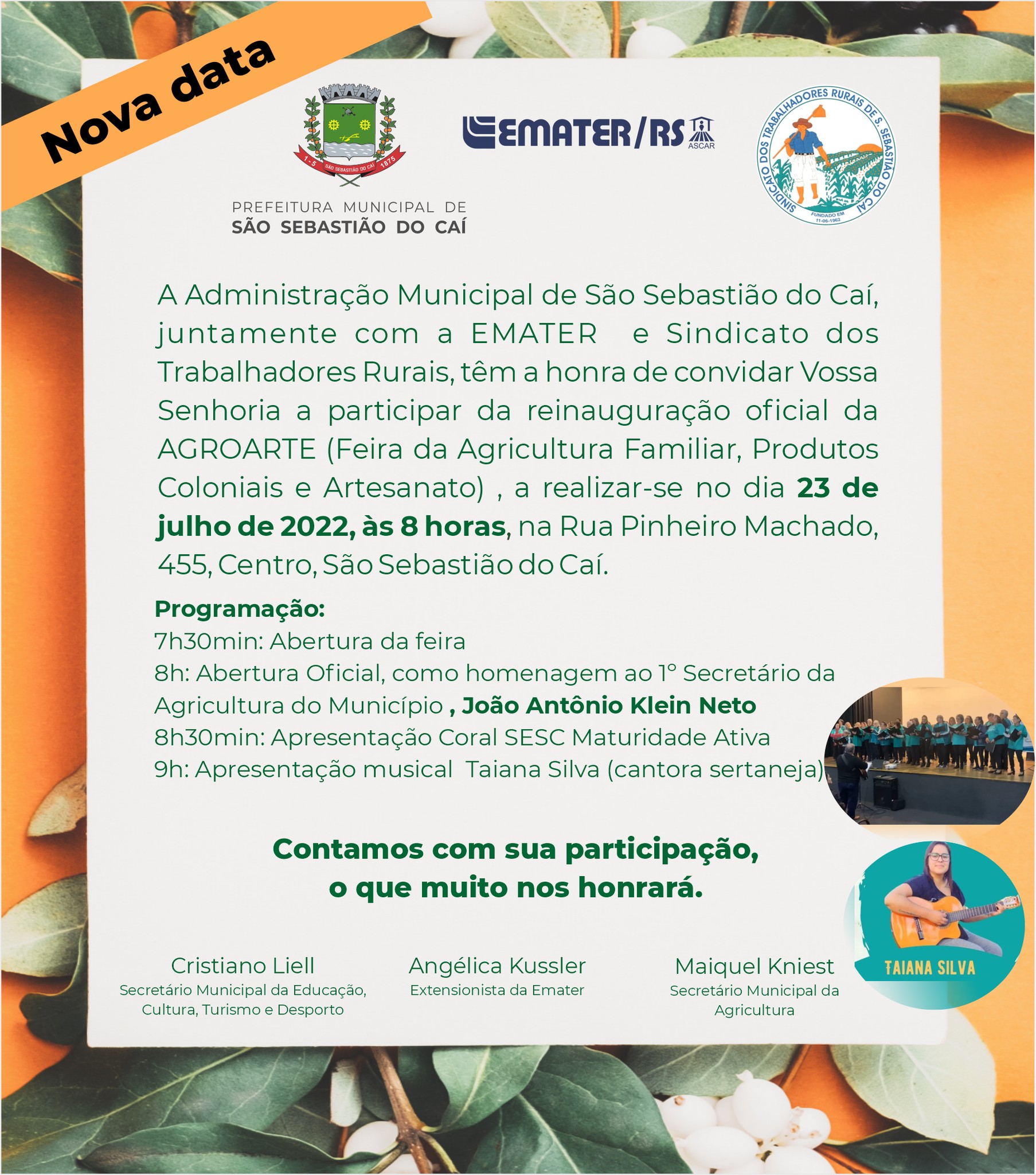 Reinauguração oficial da AGROARTE