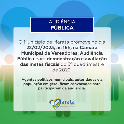 Audiência Pública sobre as metas fiscais do 3º quadrimestre de 2022