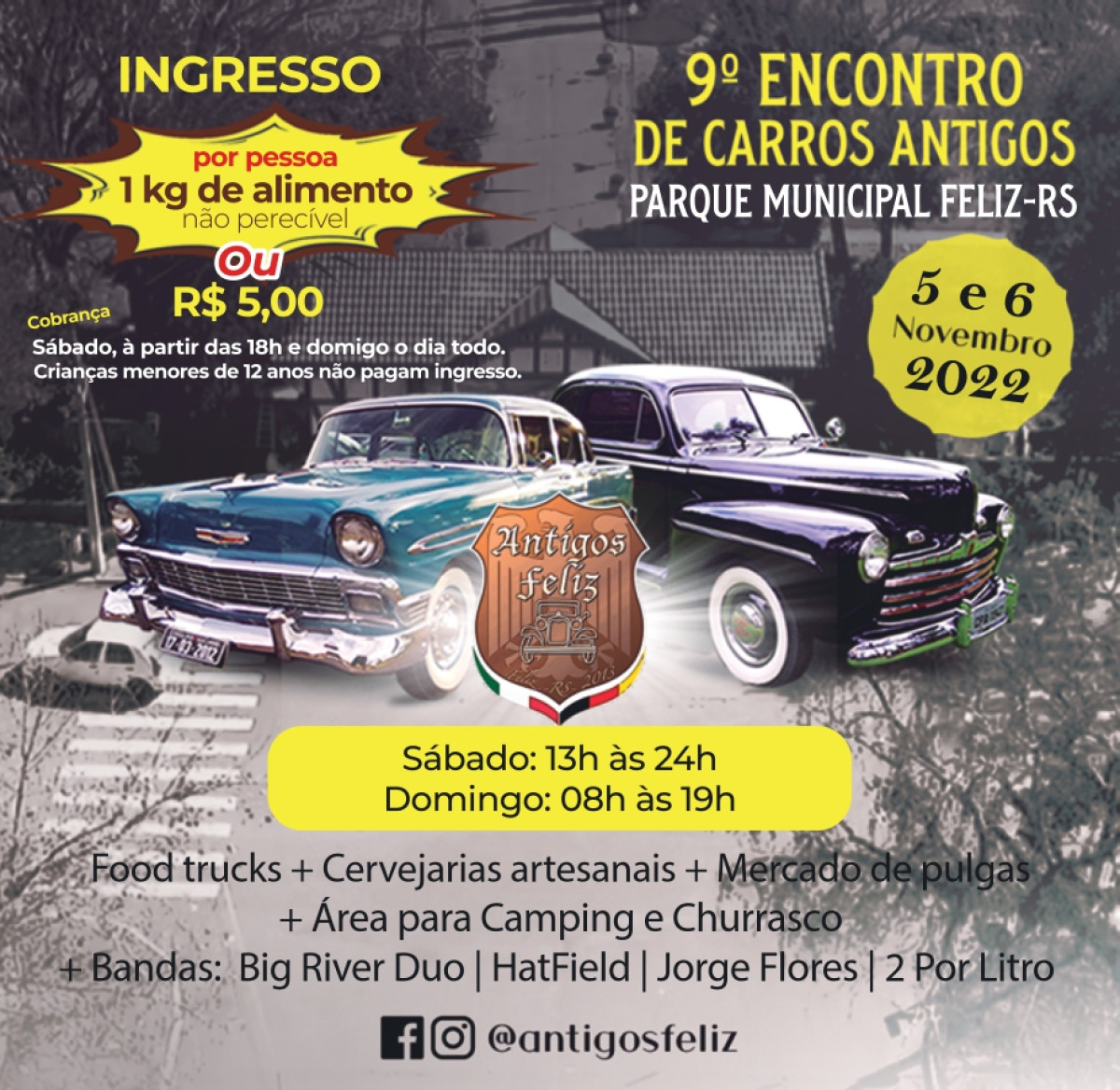 Encontro de Carros Antigos é atração neste fim de semana na Feliz