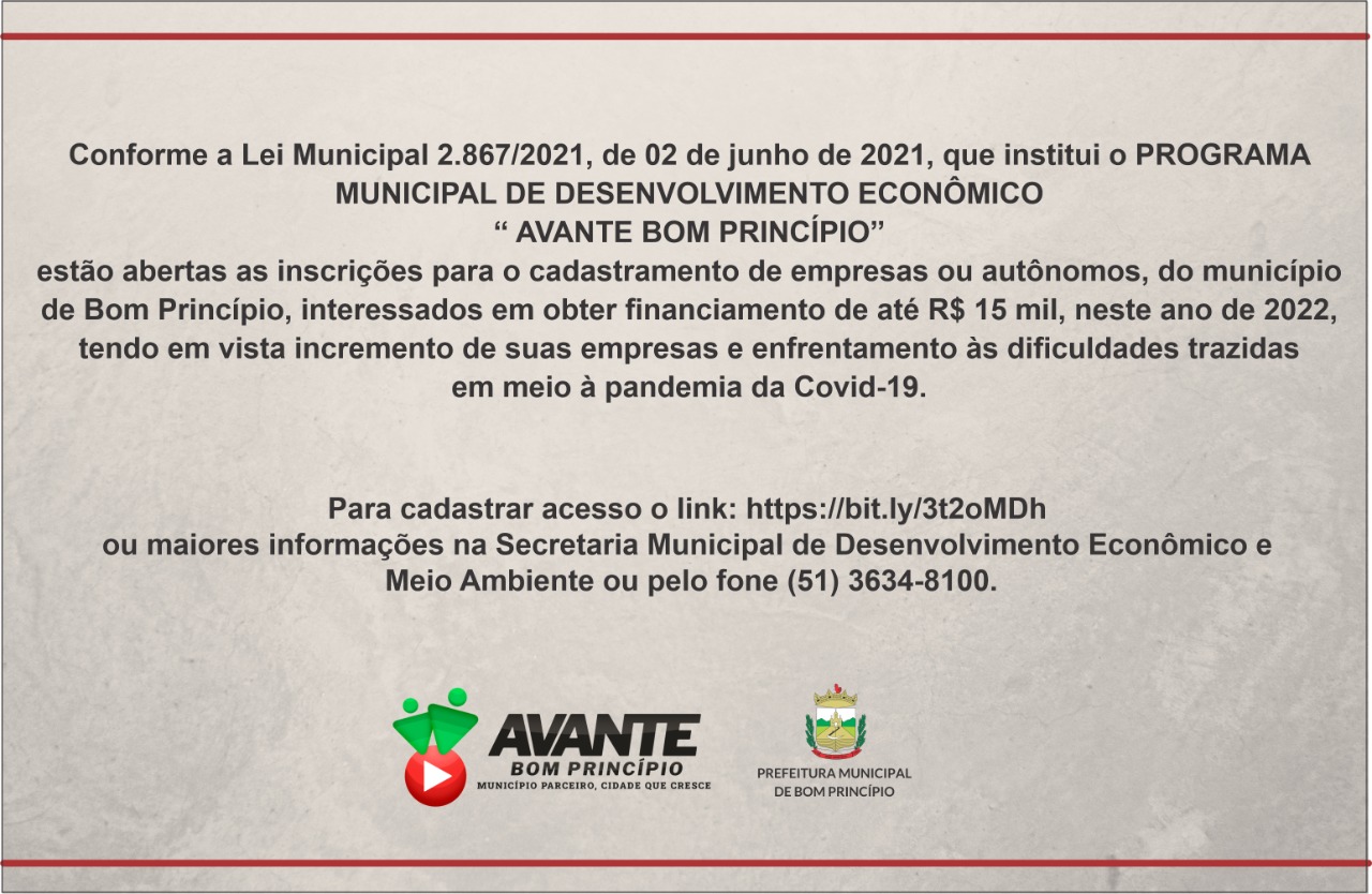 Abertas novas inscrições para o Avante Bom Princípio