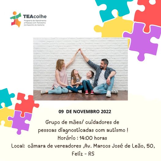 Terceiro encontro de pais, mães e cuidadores de pessoas diagnosticadas com autismo