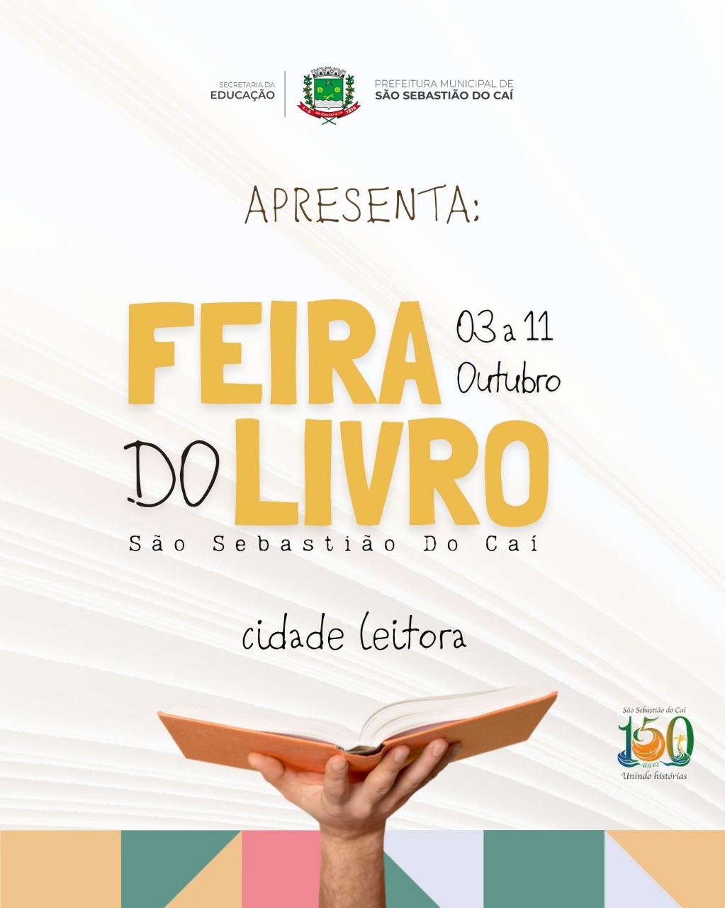 Programação da Feira do Livro vai até sábado em São Sebastião do Caí