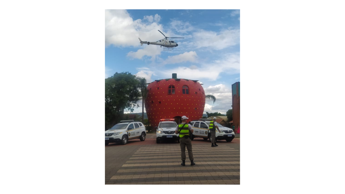Brigada Militar realizou ontem operação com helicóptero