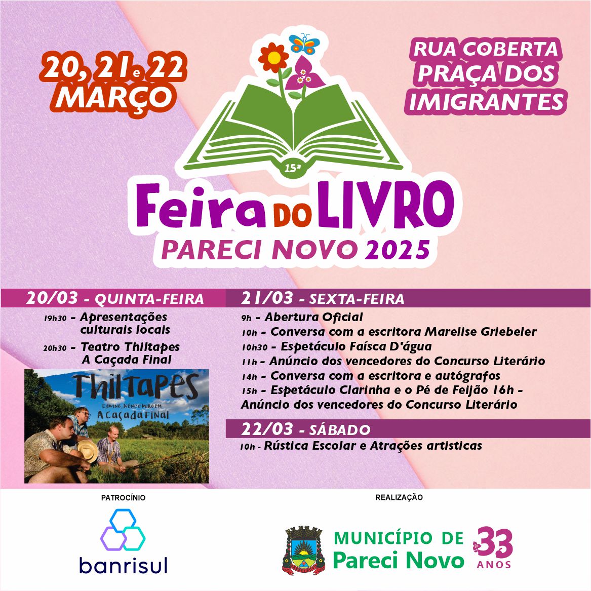 Pareci Novo realiza a sua Feira do Livro