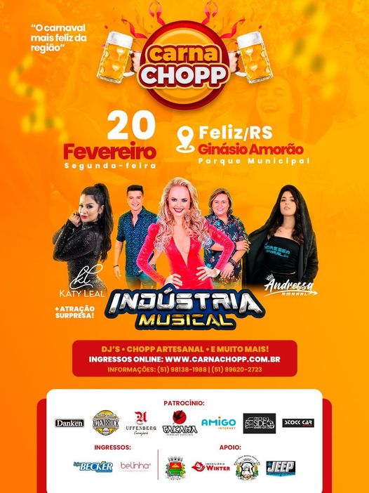 Dia 20 de fevereiro é dia de Carnachopp 2023 no Amorão de Feliz.