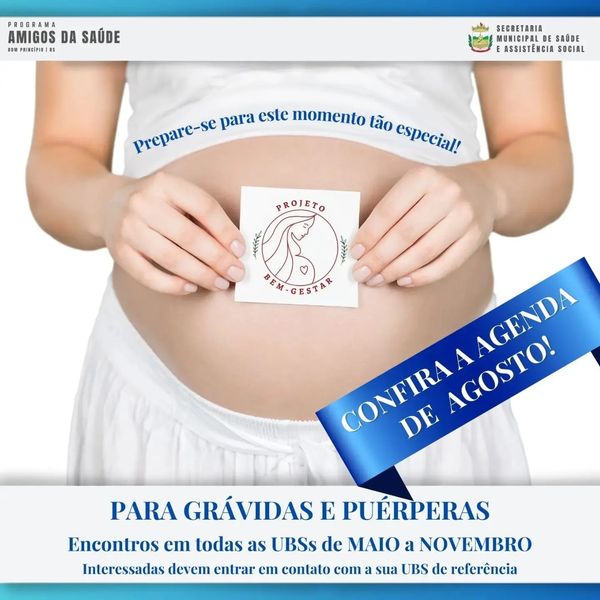 Bem-Gestar terá encontro com a nutricionista Monique nos três postos de saúde