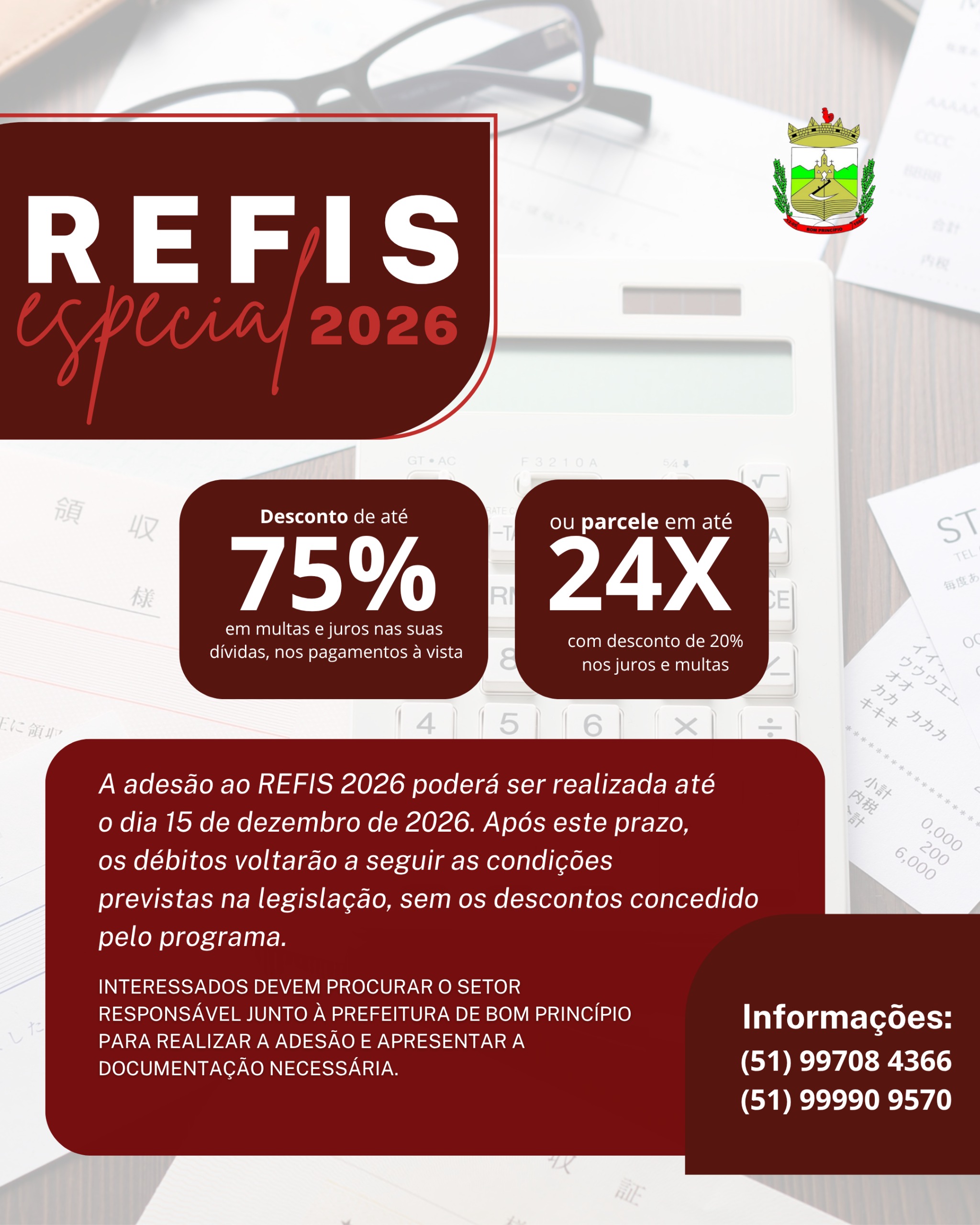 Nova edição do REFIS incentiva contribuintes a regularizarem pendências