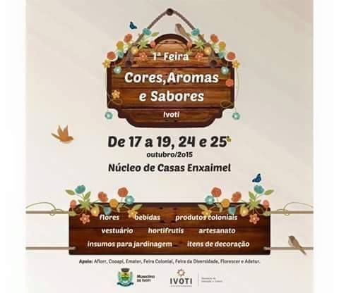 1ª Feira Cores, Aromas e Sabores é atração em Ivoti