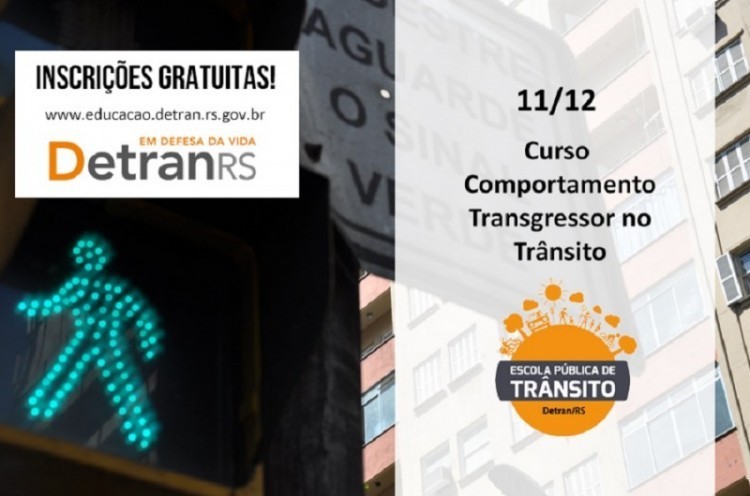 Curso do DetranRS aborda comportamento transgressor no trânsito
